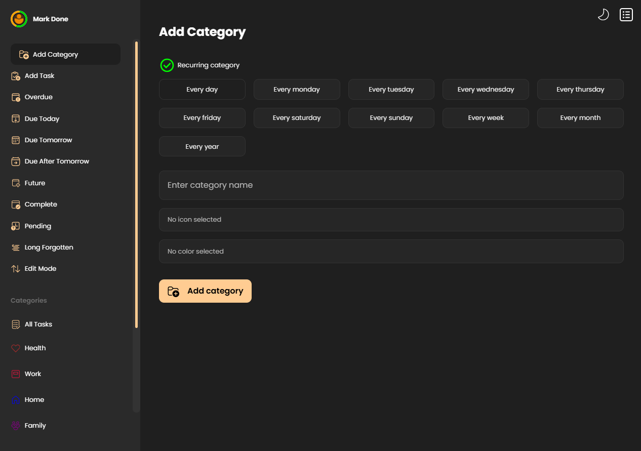 Add Category